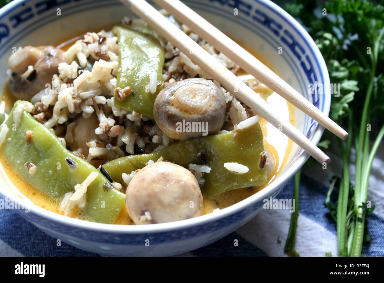 wild rice with vegetables Stock Photo Alamy