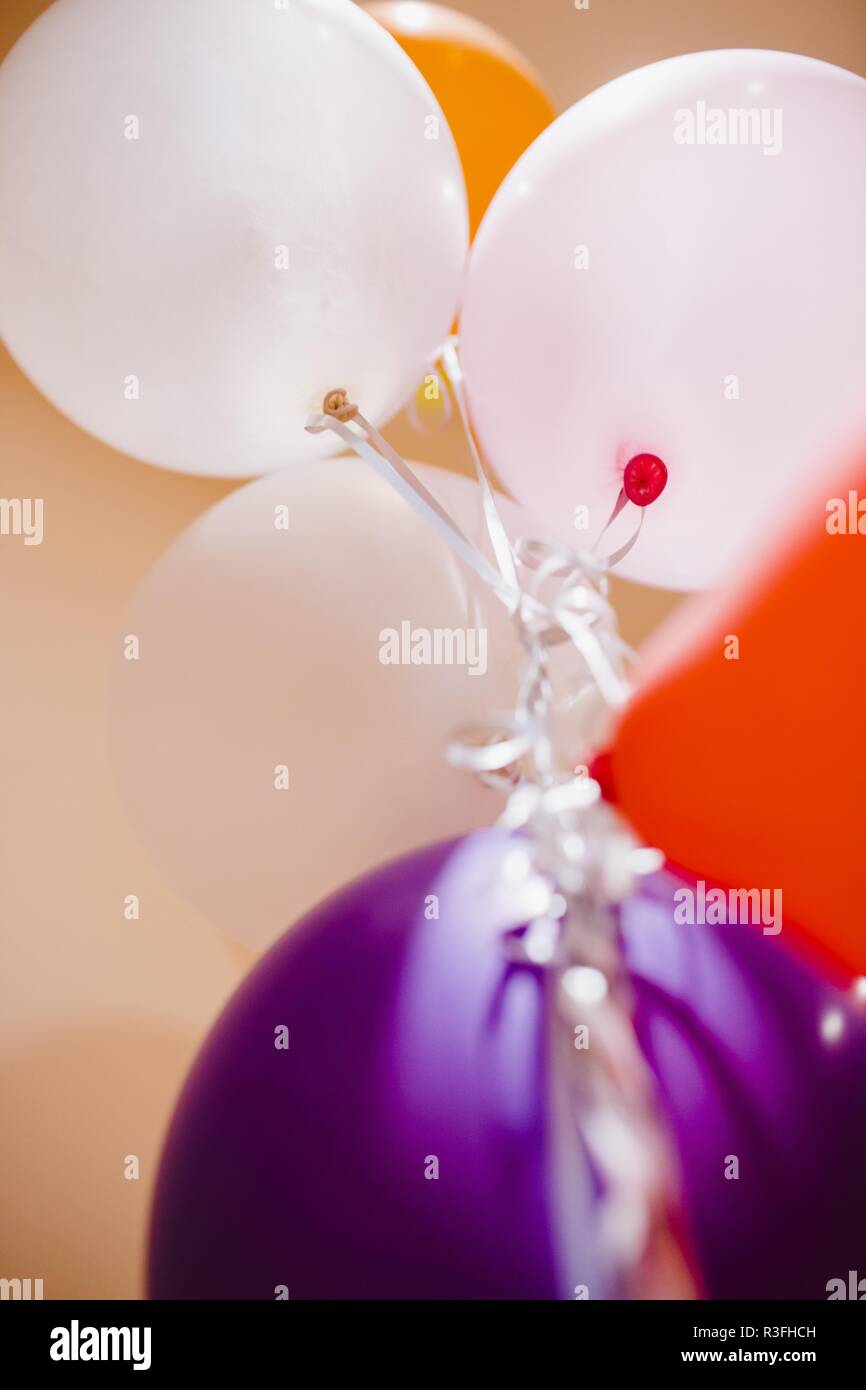 Pink and white balloons for fun events and celebrations Stock Photo Alamy