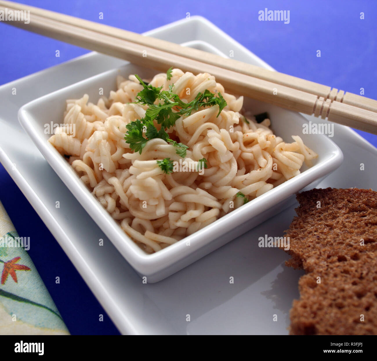 chinese noodle soup Stock Photo