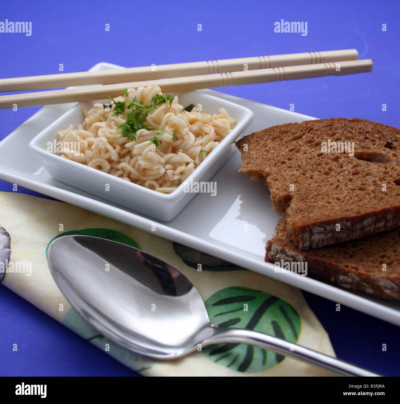 chinese noodle soup Stock Photo