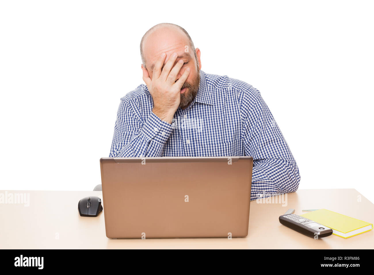 depressed businessman Stock Photo