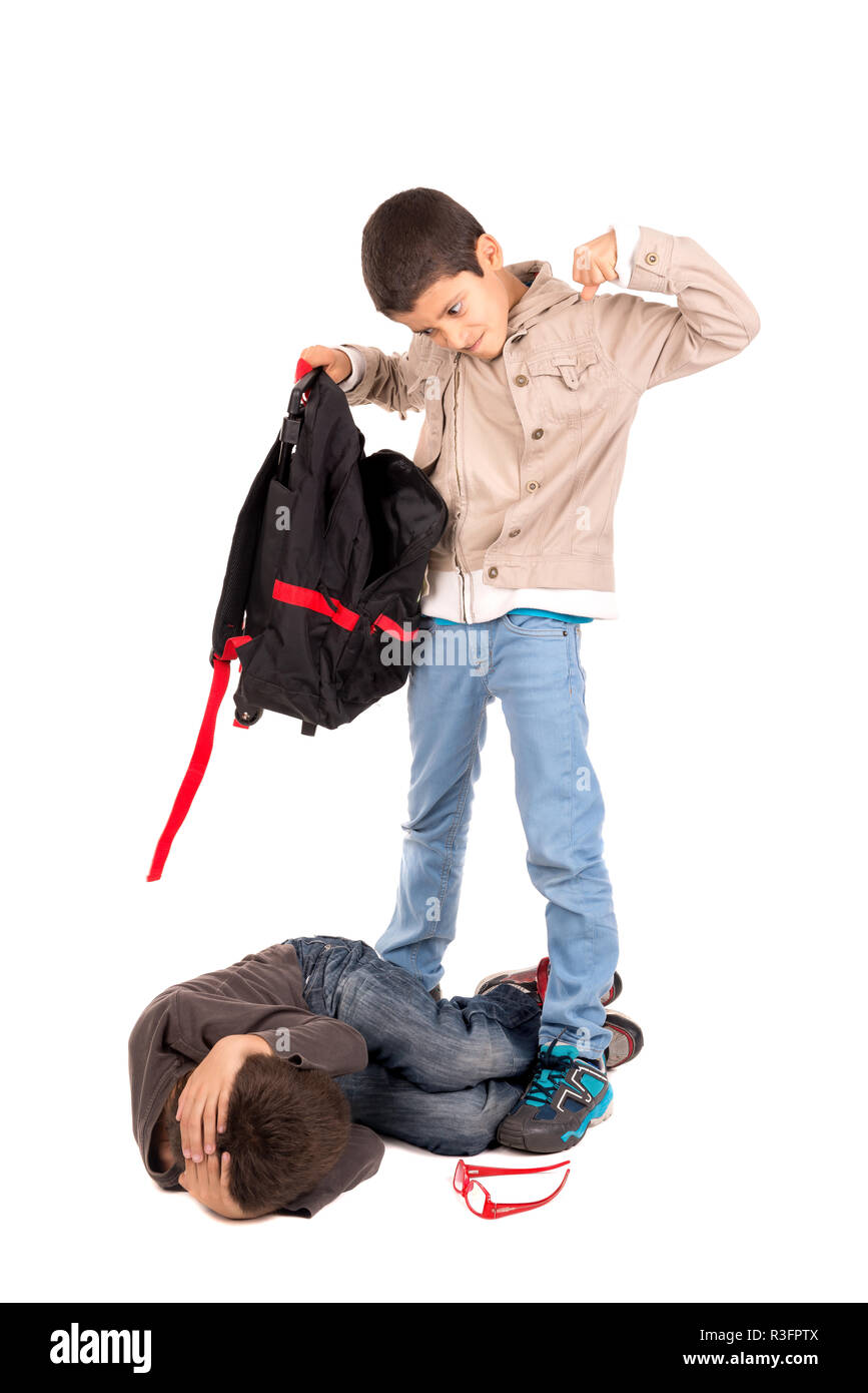 Boys fighting school Cut Out Stock Images & Pictures - Alamy