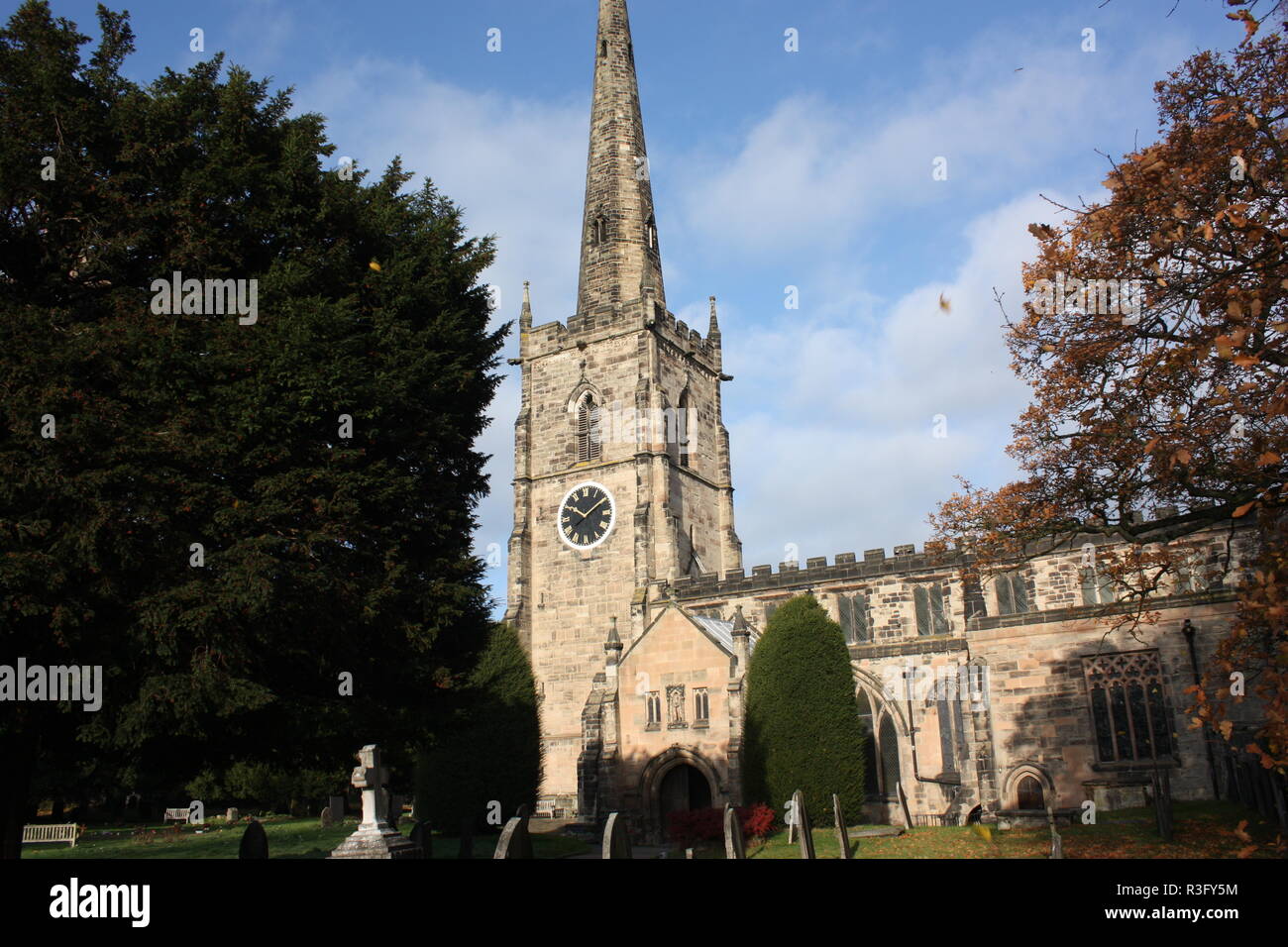St Wystan's Church, Repton, Derbyshire Stock Photo Alamy