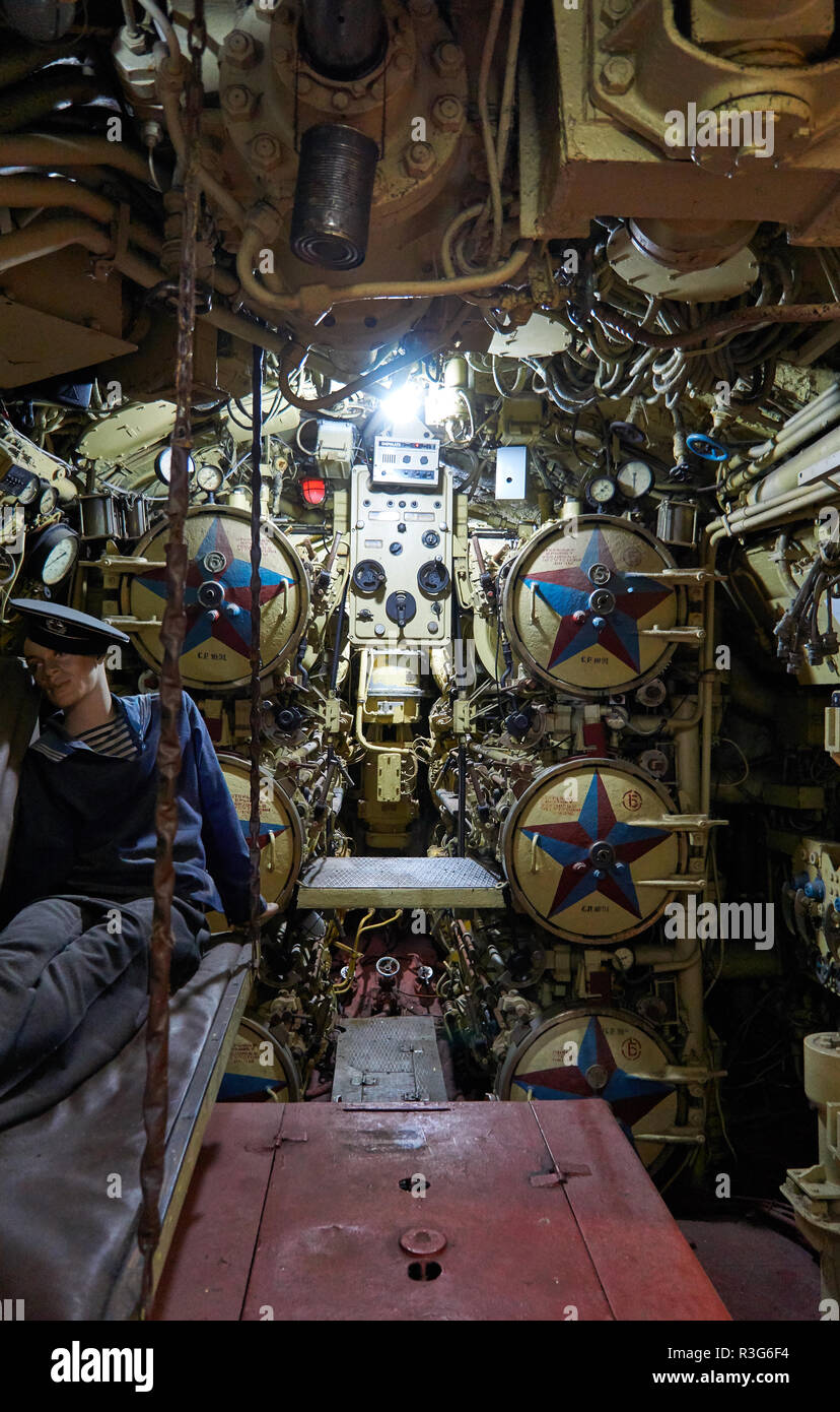 Sailor in the submarine Stock Photo Alamy