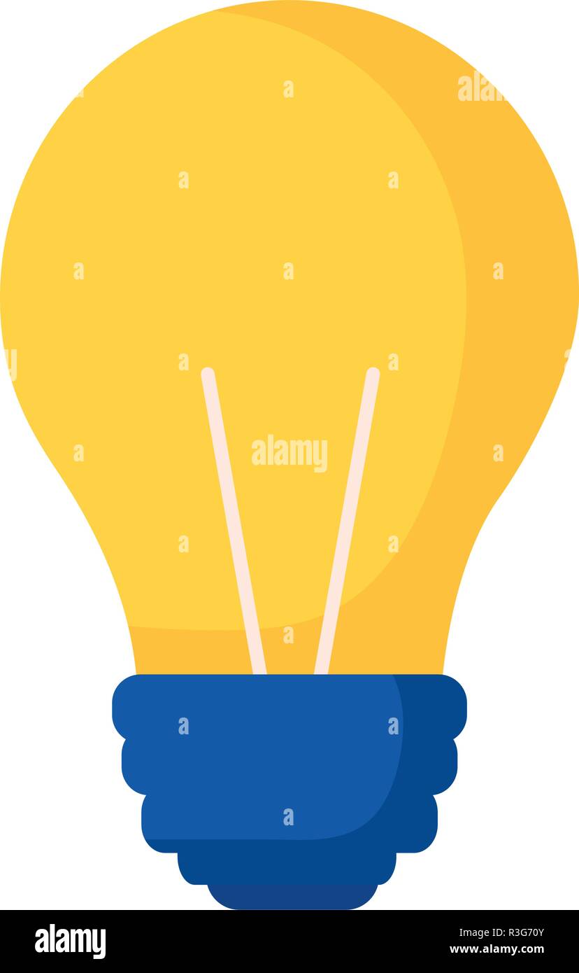 light bulb on white background vector illustration Stock Vector Image ...