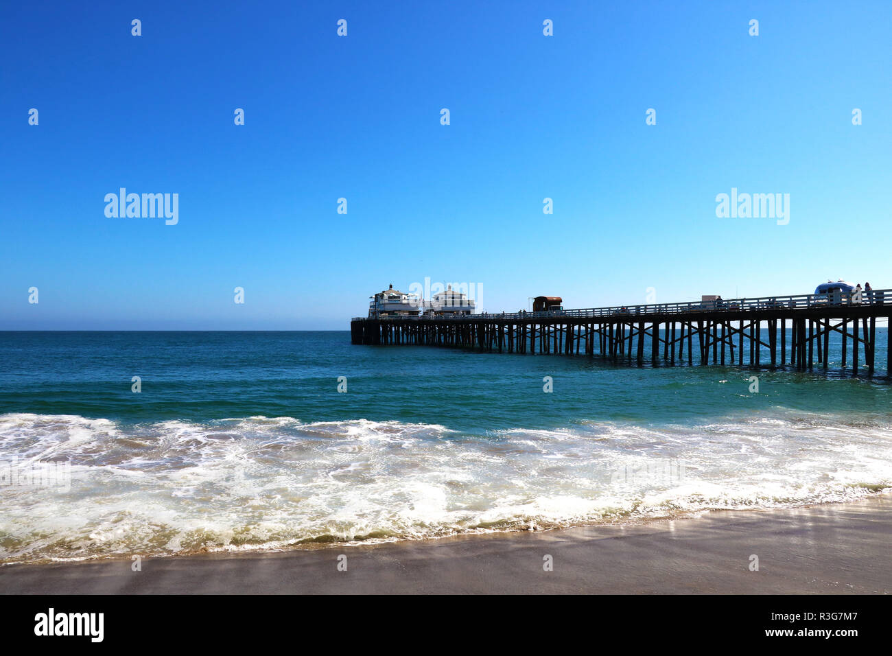 Malibu Lagoon State Beach in Malibu, California, USA Stock Photo