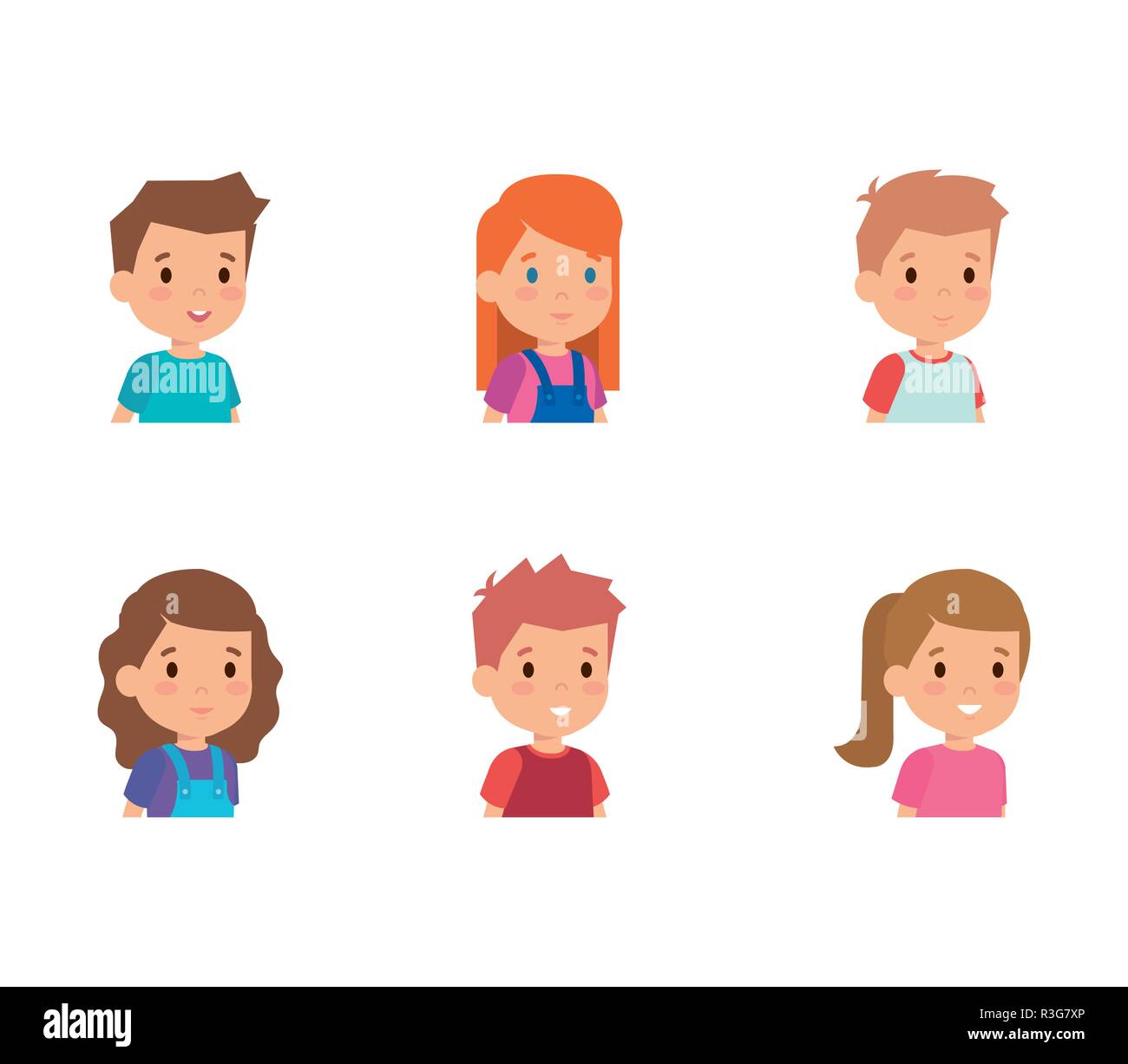Boys and girls cartoon Stock Vector Image & Art - Alamy