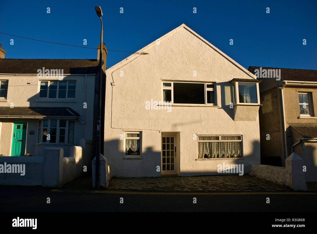 Seaside property, Rhosneigr, Anglesey, North Wales, UK Stock Photo Alamy
