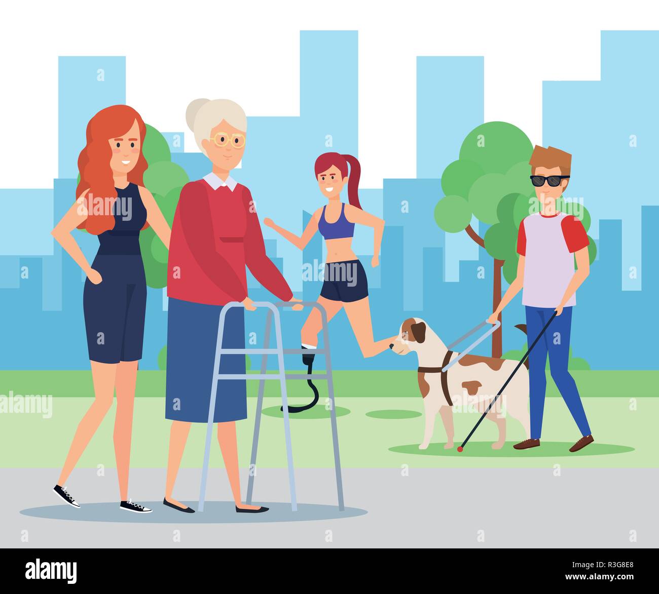 Disabled people design Stock Vector Image & Art - Alamy