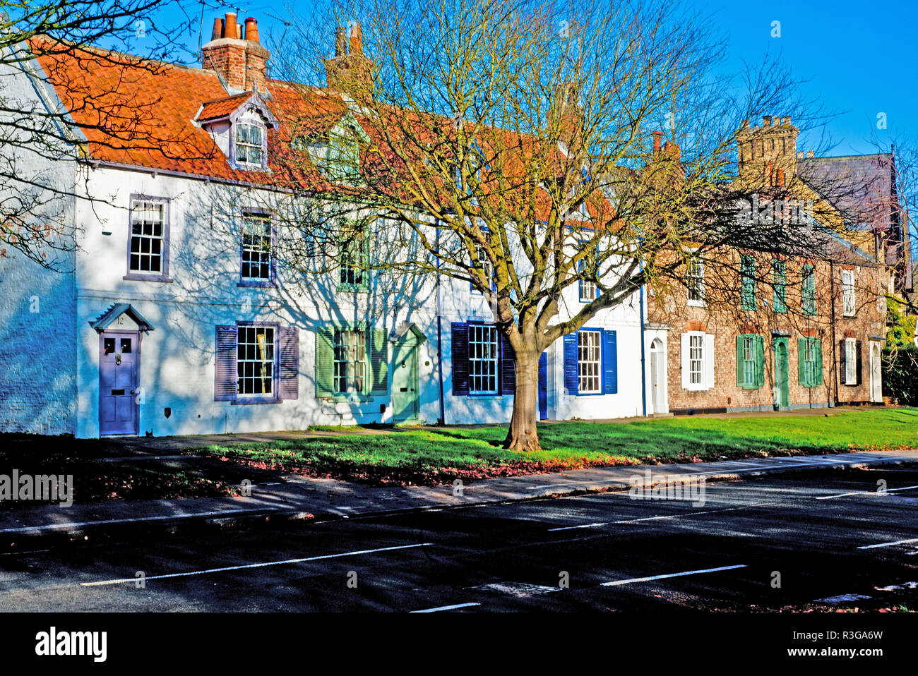 Period Houses, Water End, Clifton, York, England Stock Photo Alamy