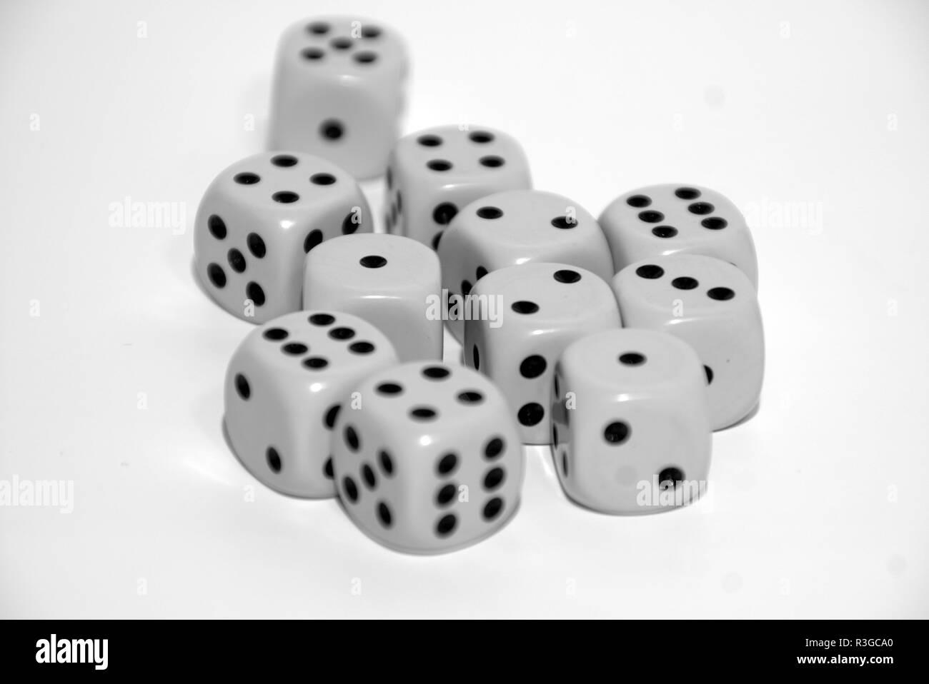 Blank dice Black and White Stock Photos & Images - Alamy