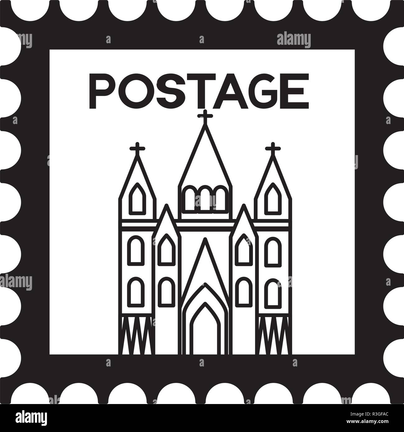 postage stamp template Stock Vector Image & Art Alamy