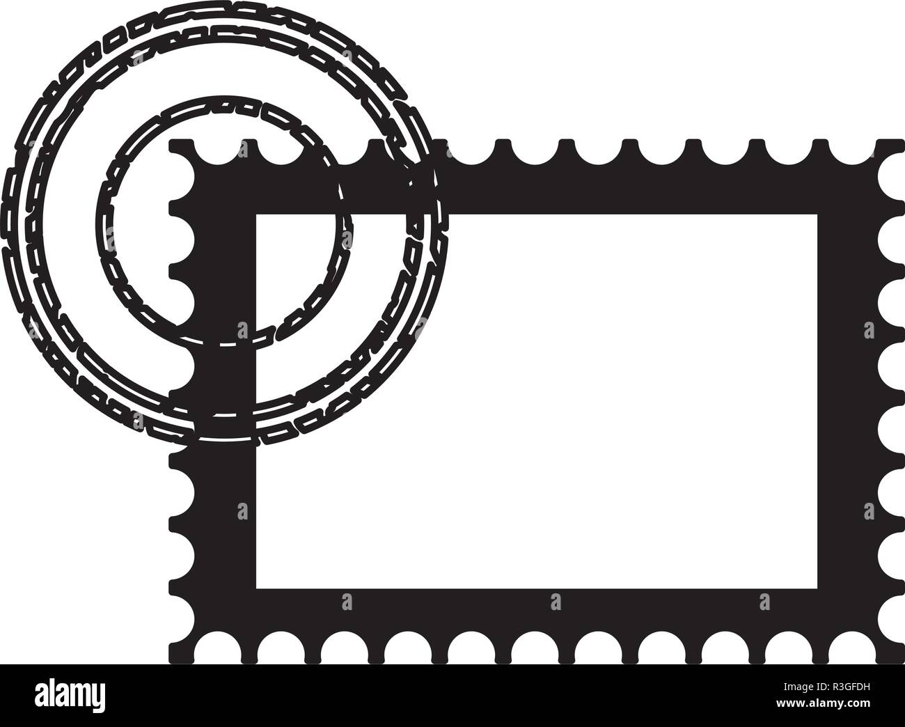 postage stamp template Stock Vector Image & Art Alamy