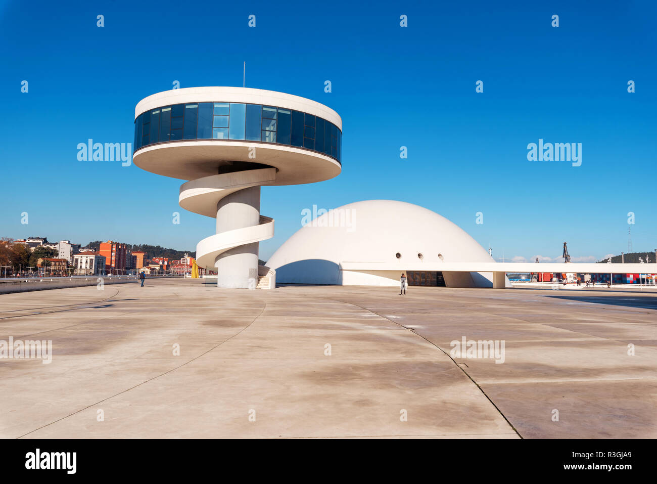 Aviles, Spain - November 19, 2018: Niemeyer Center building in Aviles ...