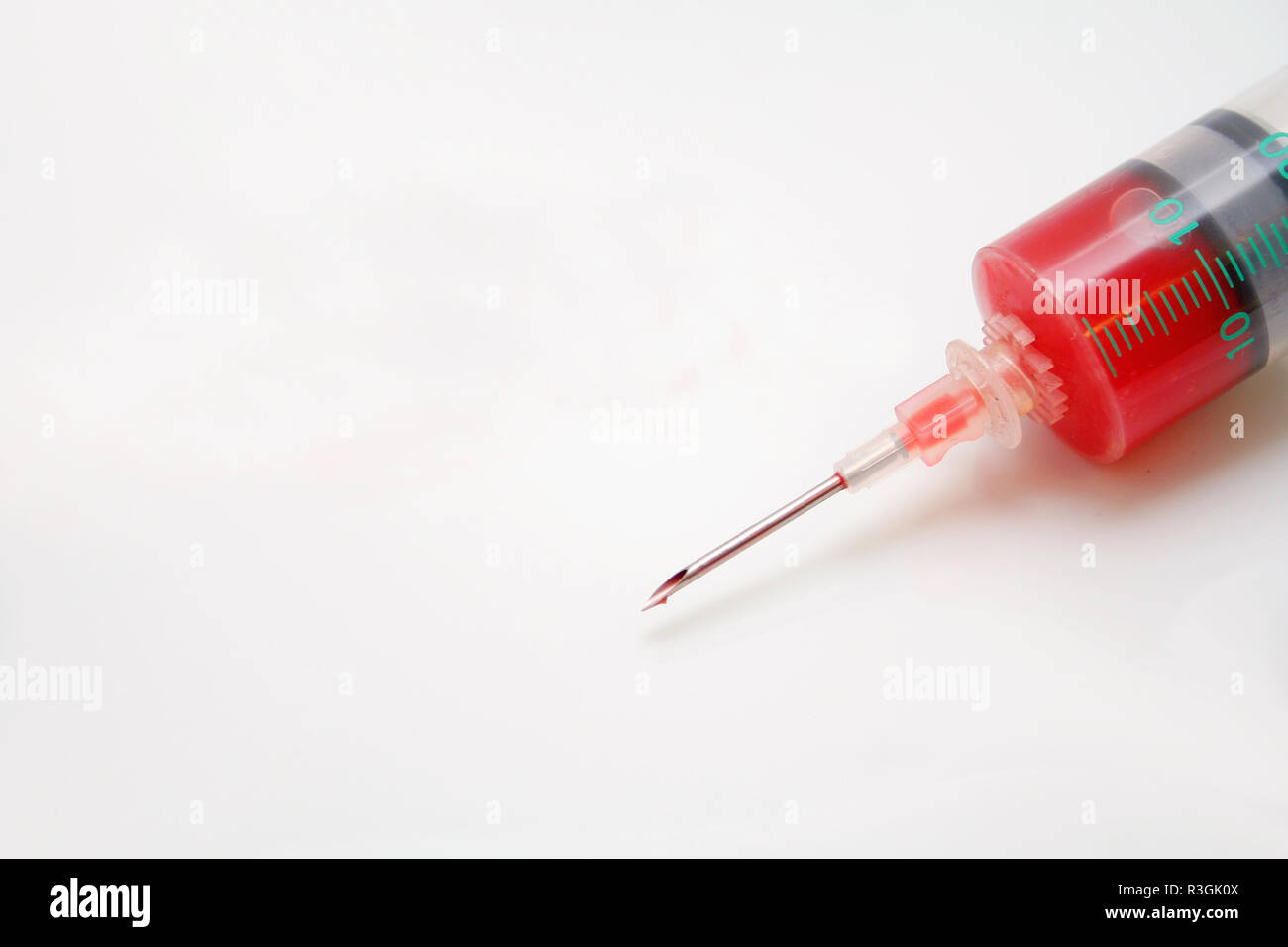 syringe with blood Stock Photo Alamy