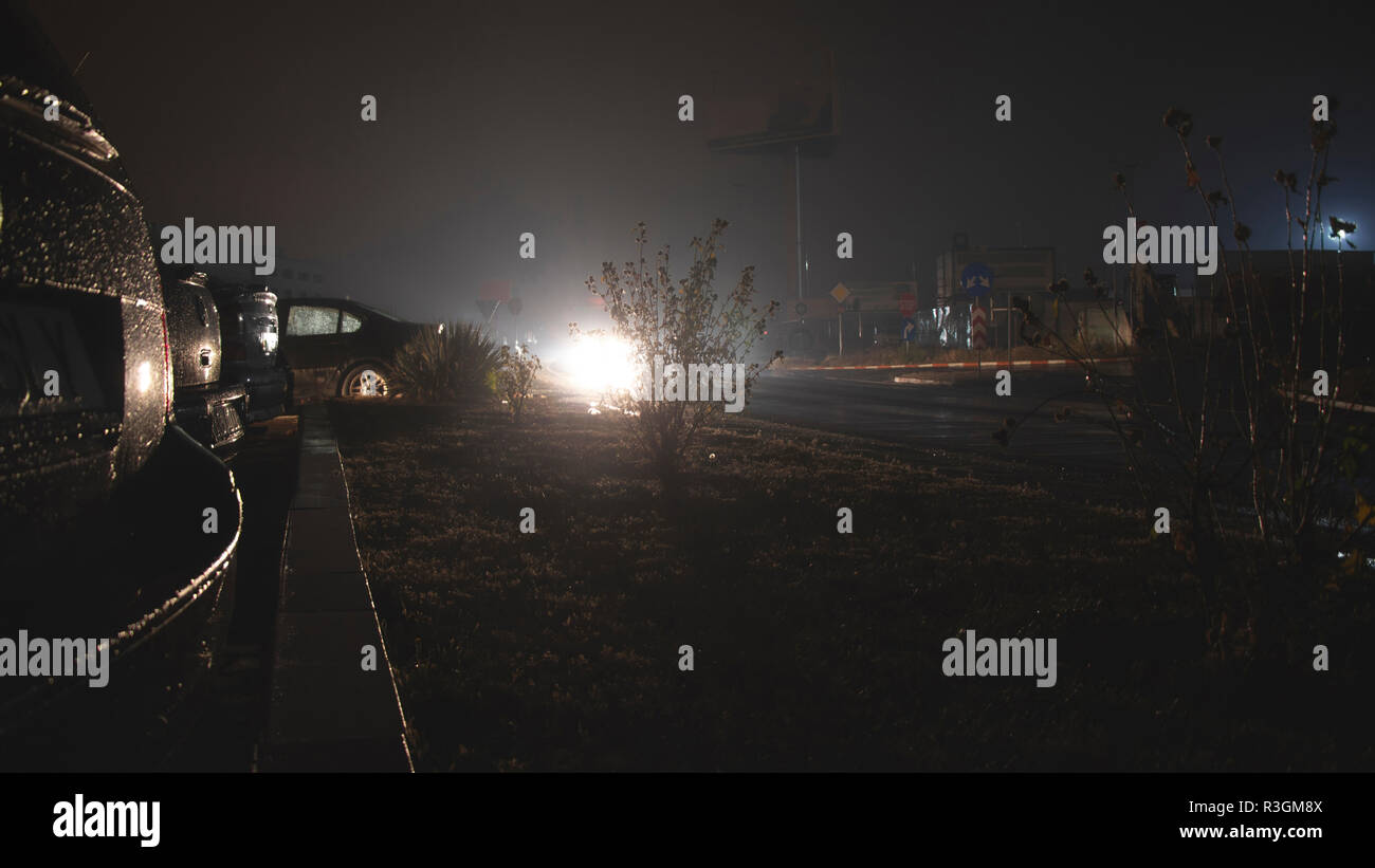 Black car dark lighting hi-res stock photography and images - Alamy