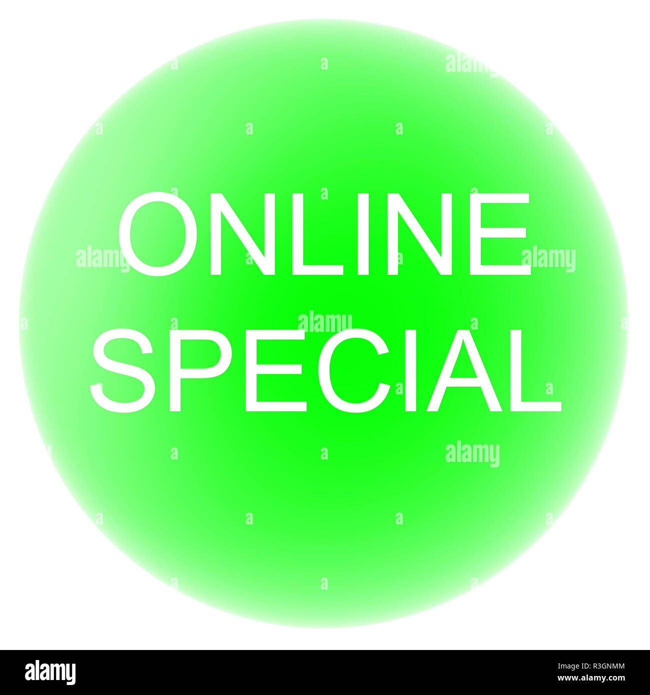 Luminous green button Cut Out Stock Images & Pictures - Alamy