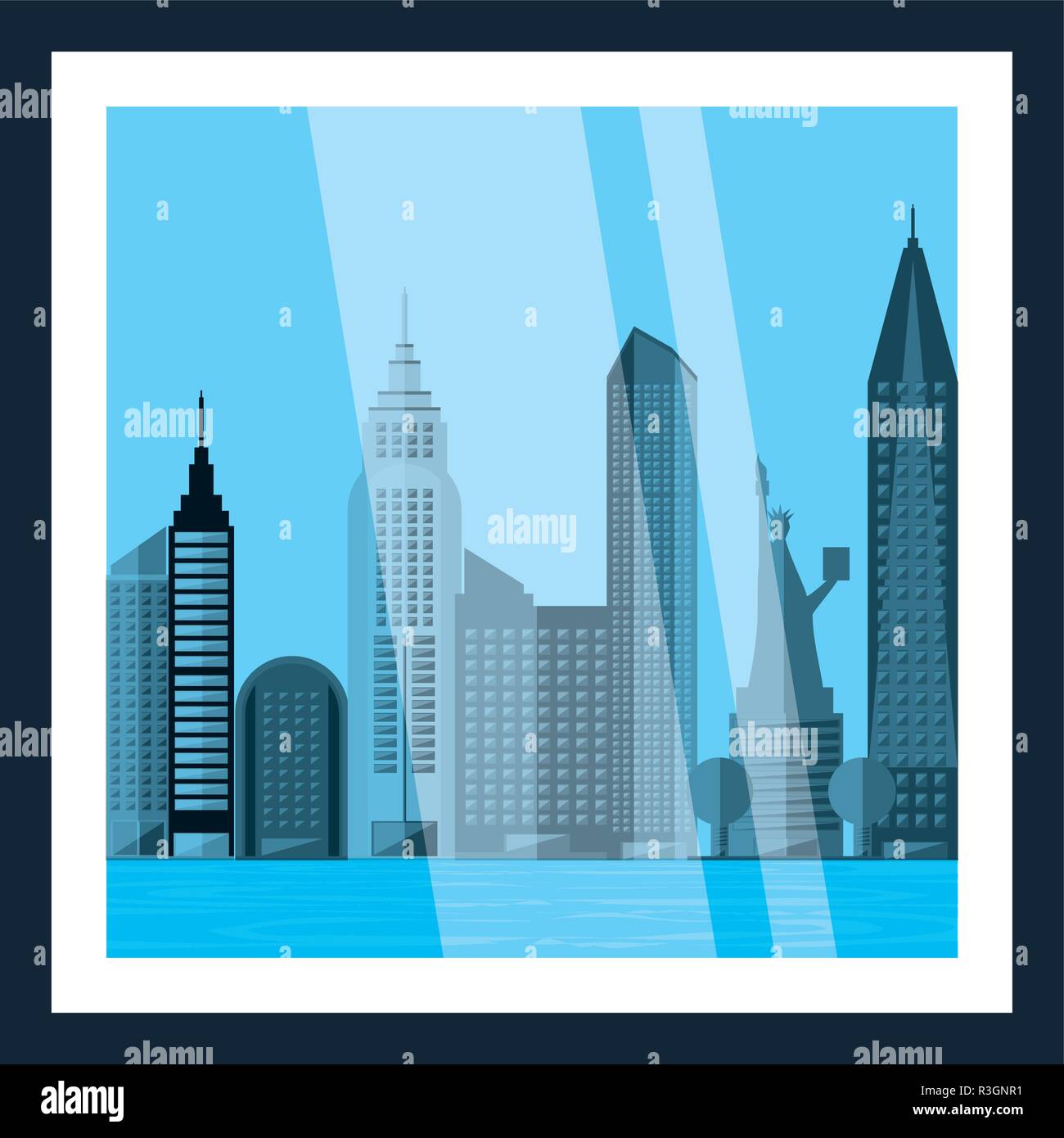 cityscape with buildings scene vector illustration design Stock Vector ...