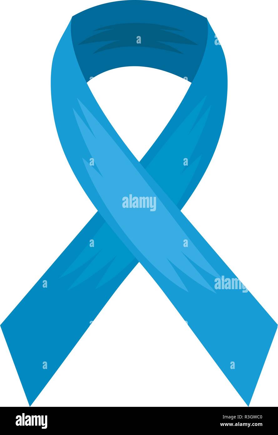 blue ribbon on white background vector illustration Stock Vector Image ...