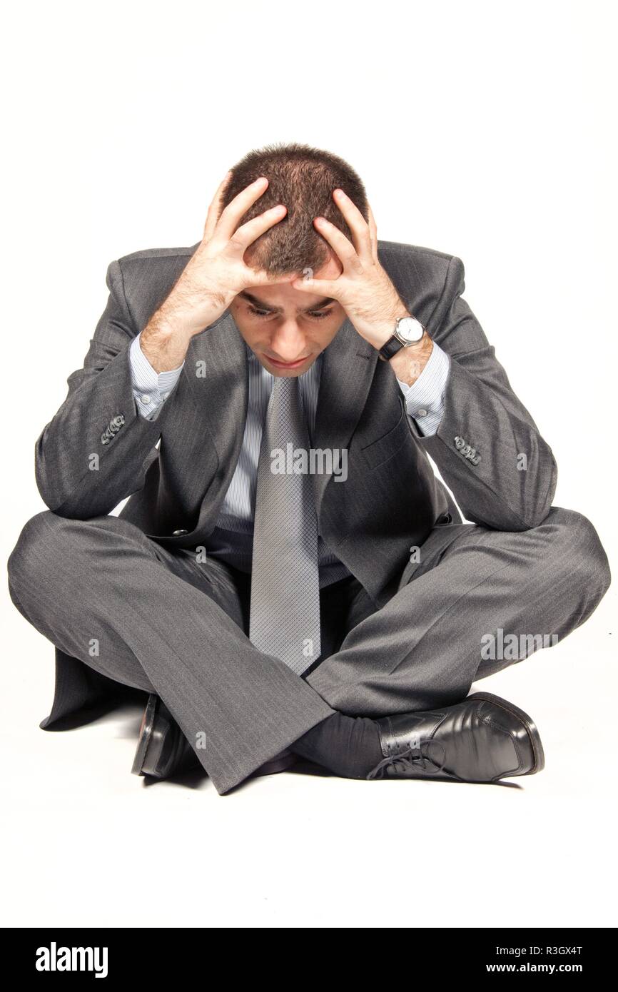 worried businessman Stock Photo