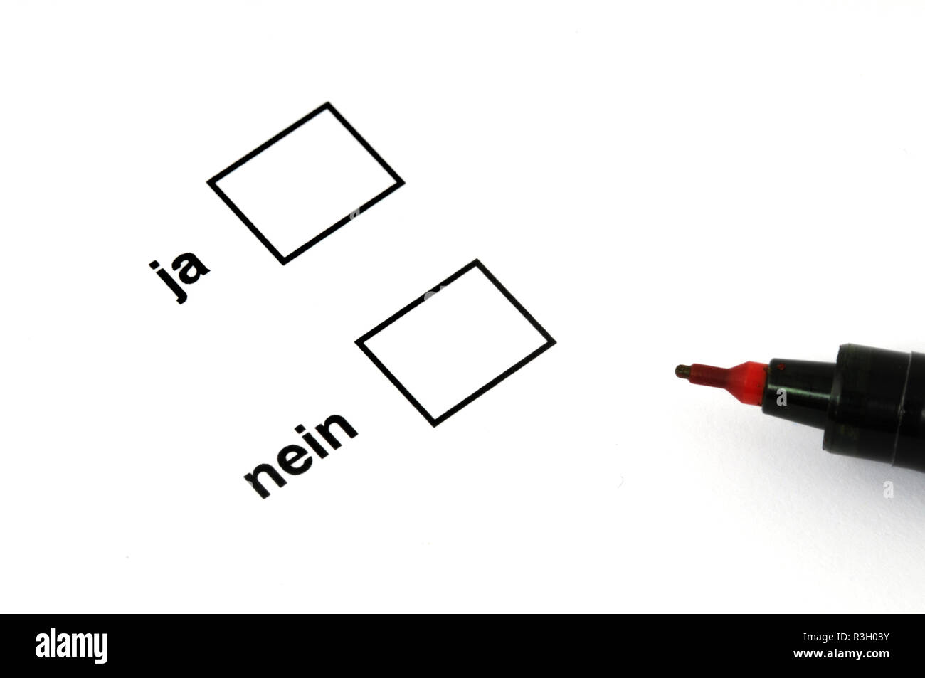 yes or no Stock Photo - Alamy