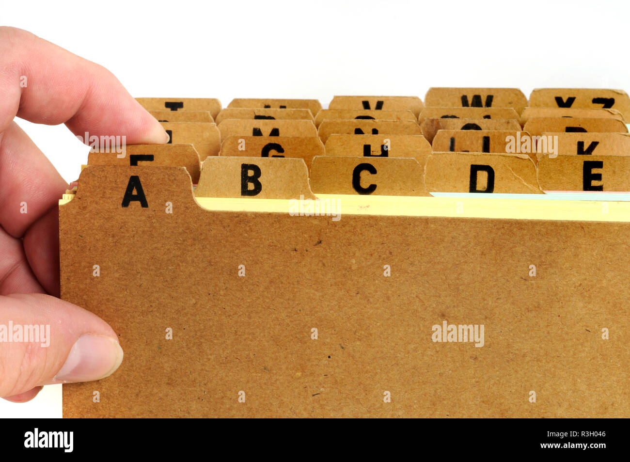 card file / card file Stock Photo Alamy