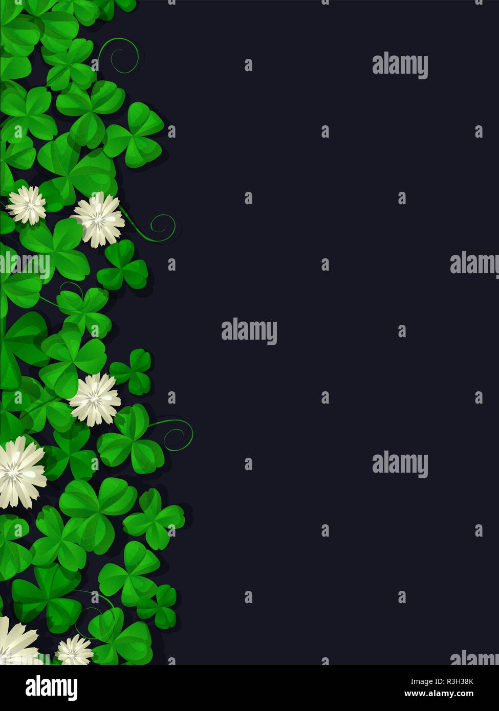 Saint Patricks Day vector background with copy space Stock Vector
