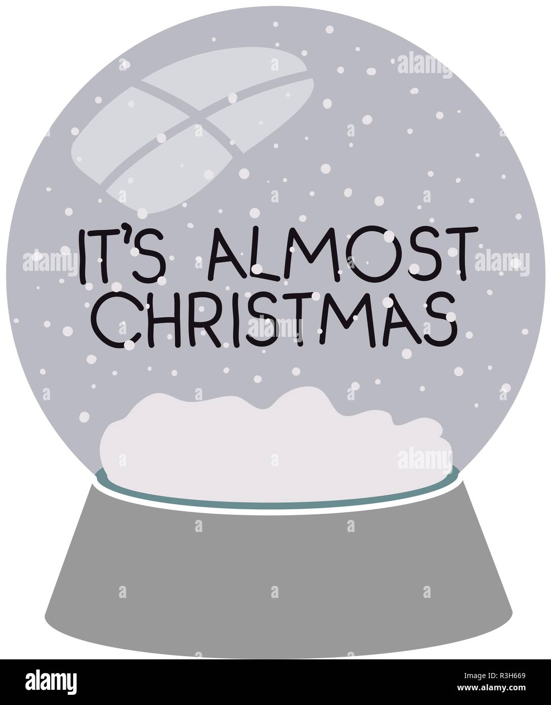 its almost christmas in crystal ball isolated icon Stock Vector Image & Art  - Alamy
