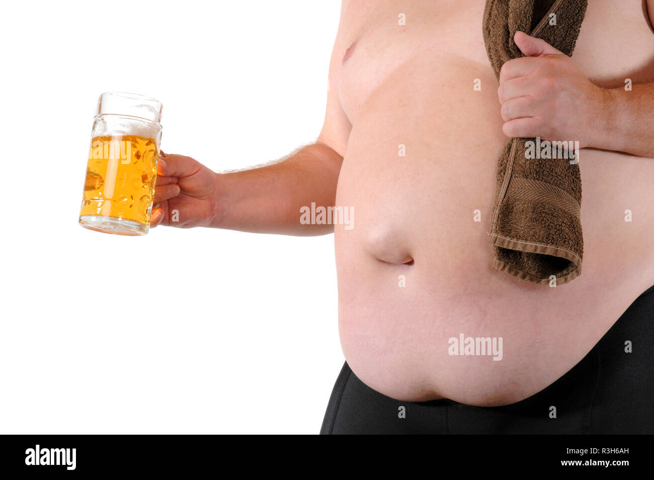 beer belly Stock Photo Alamy