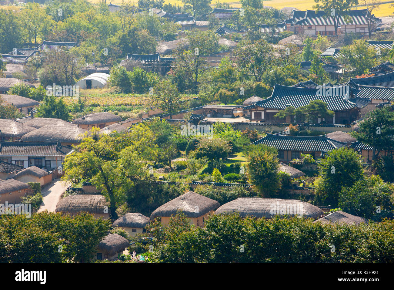 Andong Hahoe folk village make It to the UNESCO List, south korea Stock ...