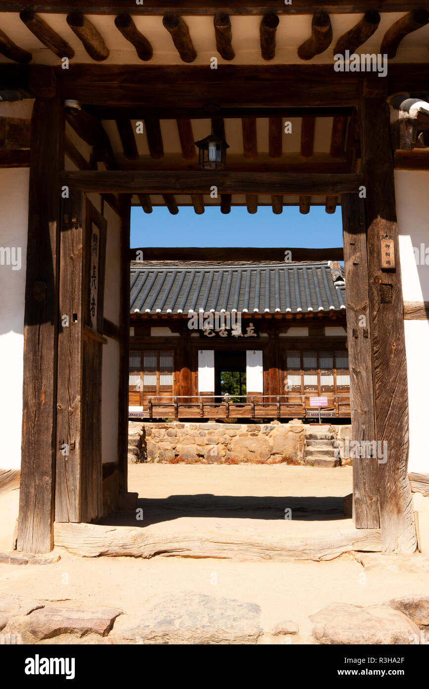 Andong Hahoe folk village make It to the UNESCO List, south korea Stock ...