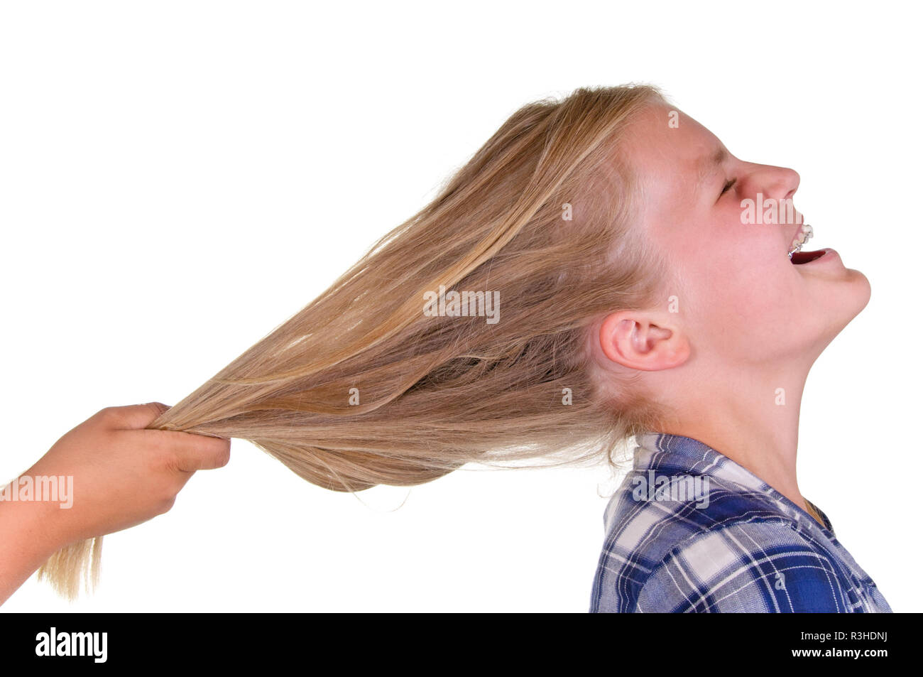 pull the hairs Stock Photo - Alamy