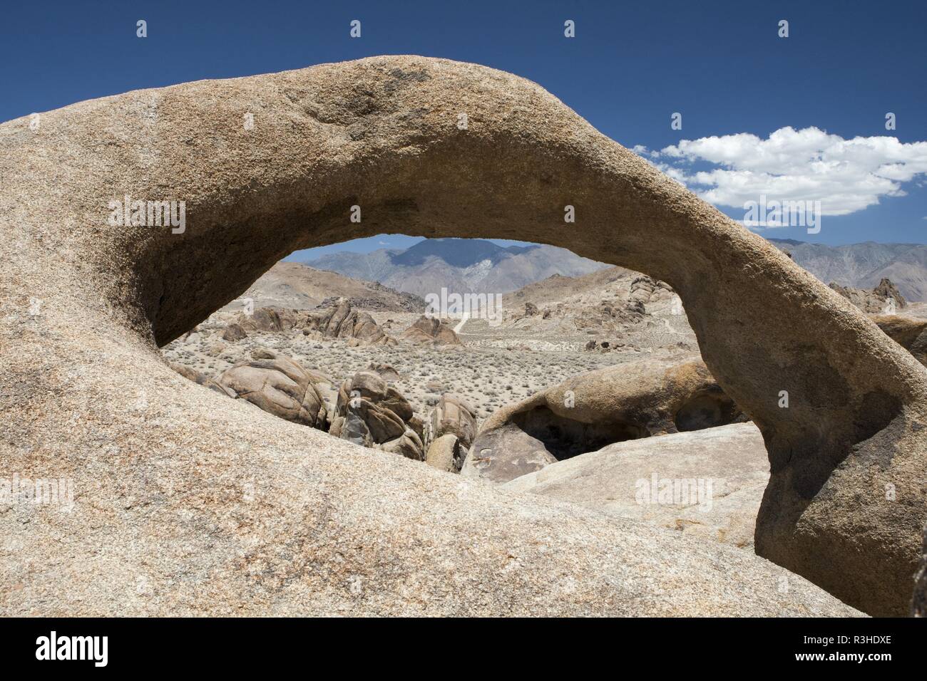 arch in the alabama hills,sierra nevada,california,usa Stock Photo