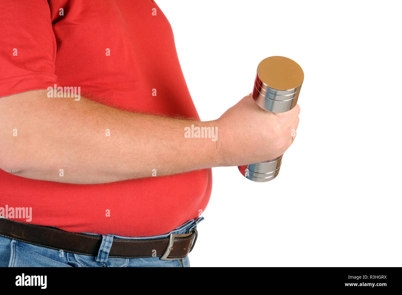 weight training / weights Stock Photo Alamy