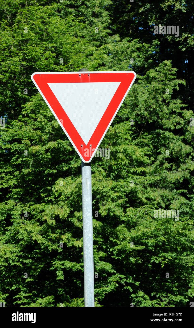 Give Way Give Way Stock Photo Alamy