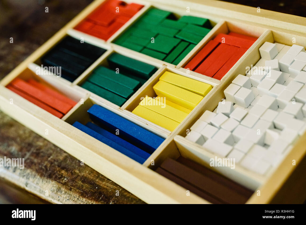 Blocks of different sizes and colors to build shapes and count Stock ...