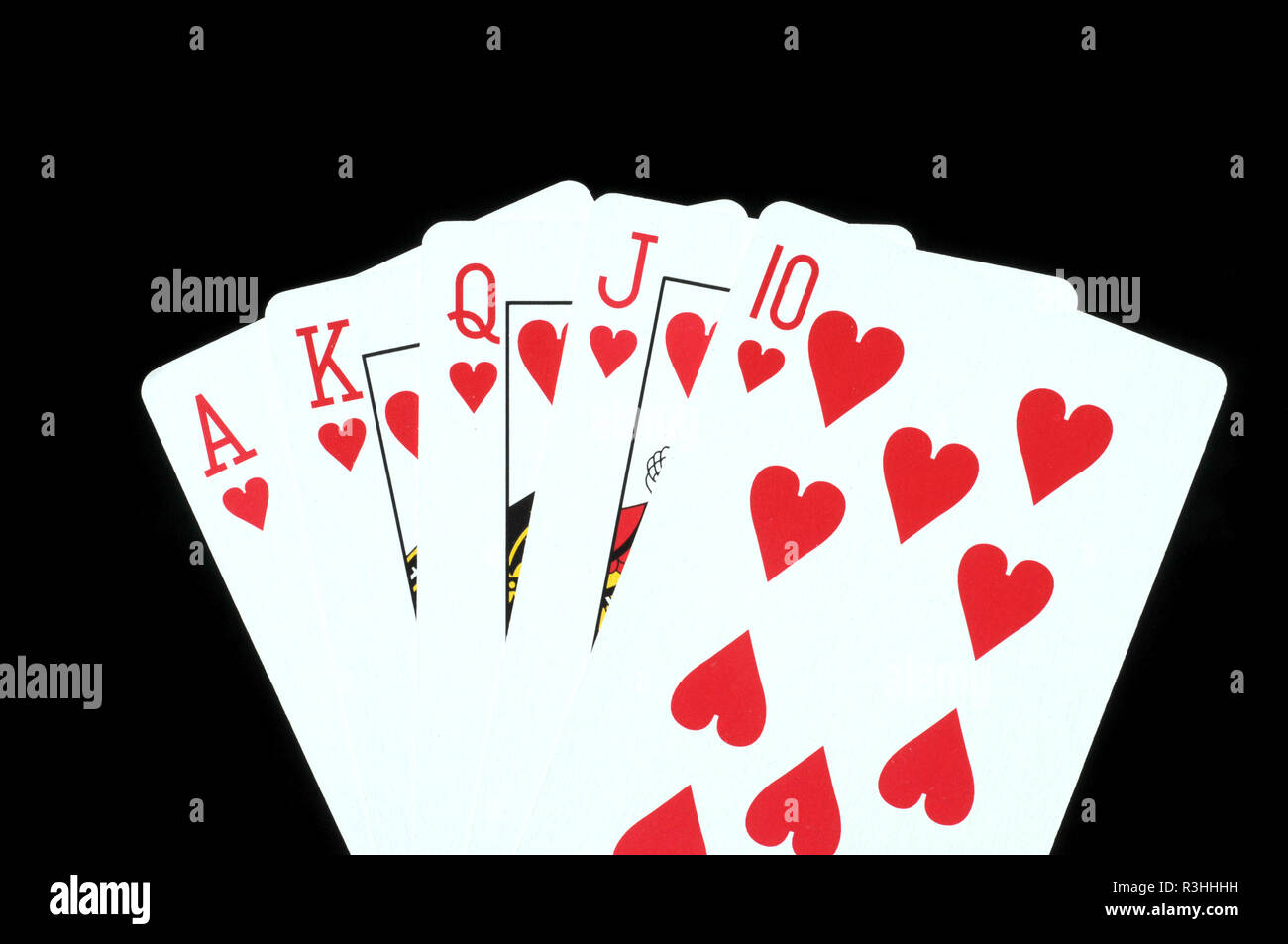 royal flush Stock Photo Alamy