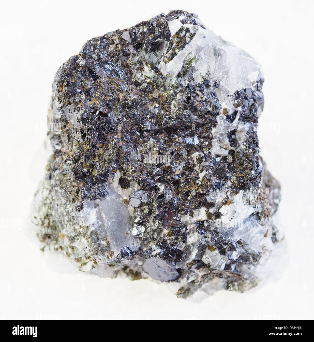 macro photography of natural mineral from geological collection raw