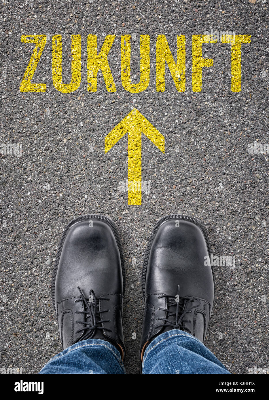 text on the bottom - future Stock Photo