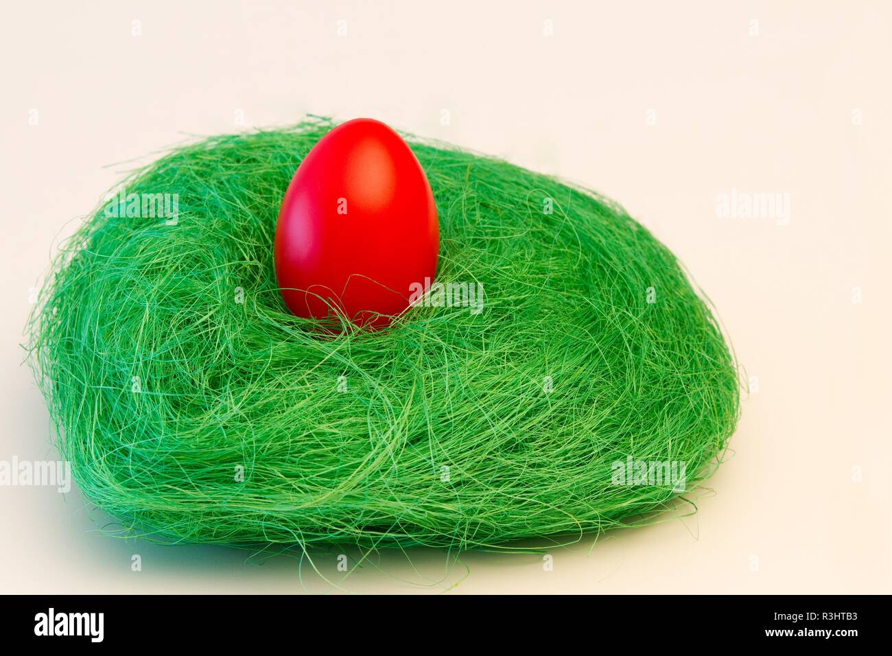 red easter egg Stock Photo