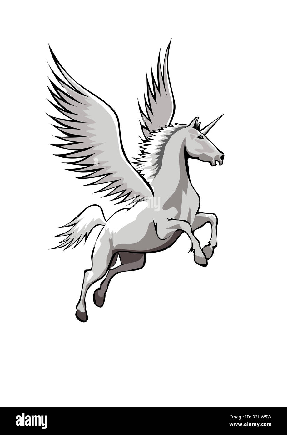 Flying unicorn Cut Out Stock Images & Pictures - Alamy