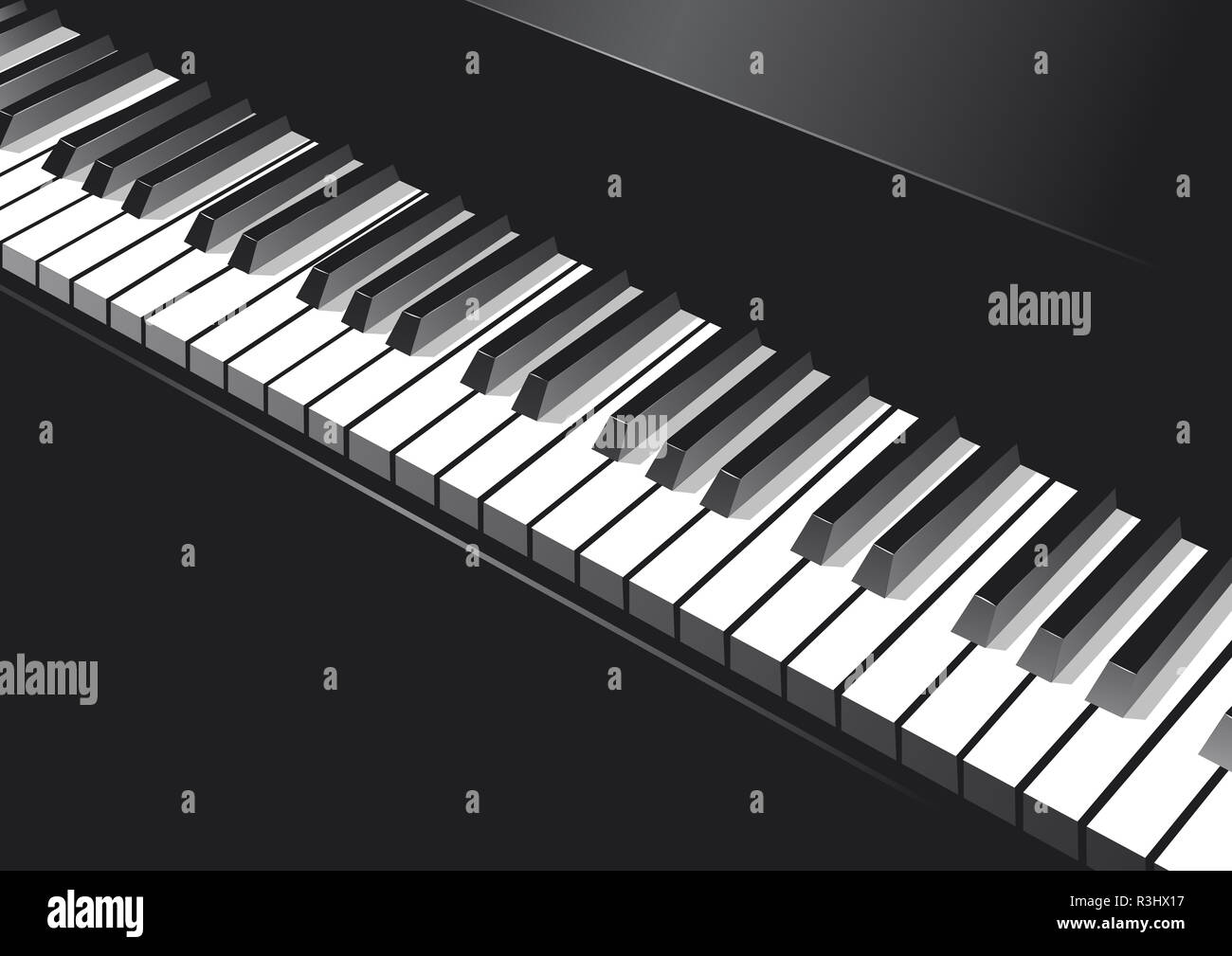 piano-pur Stock Photo