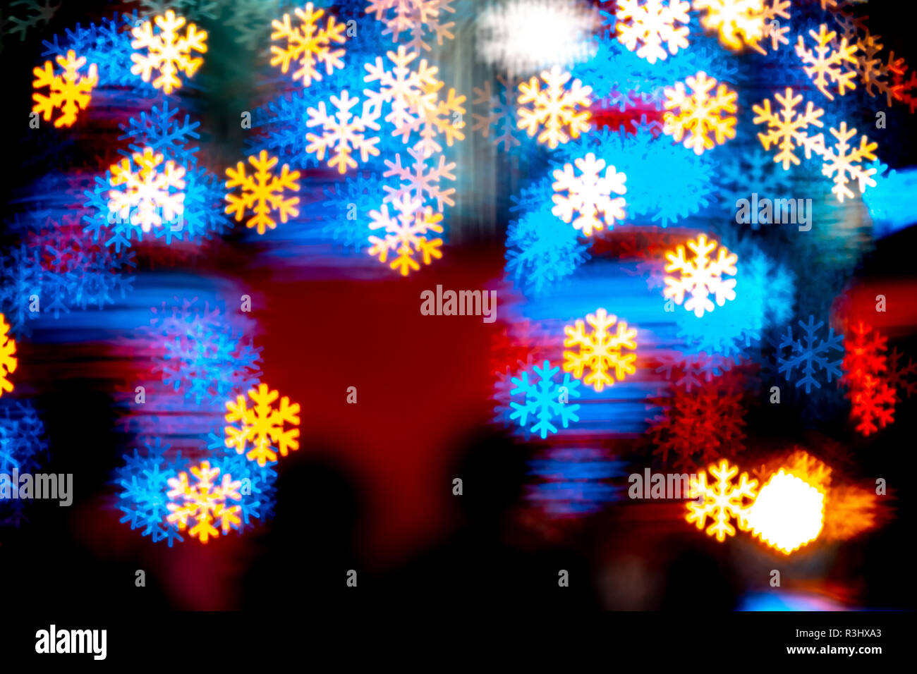 Christmas background with bokeh lights Stock Photo - Alamy