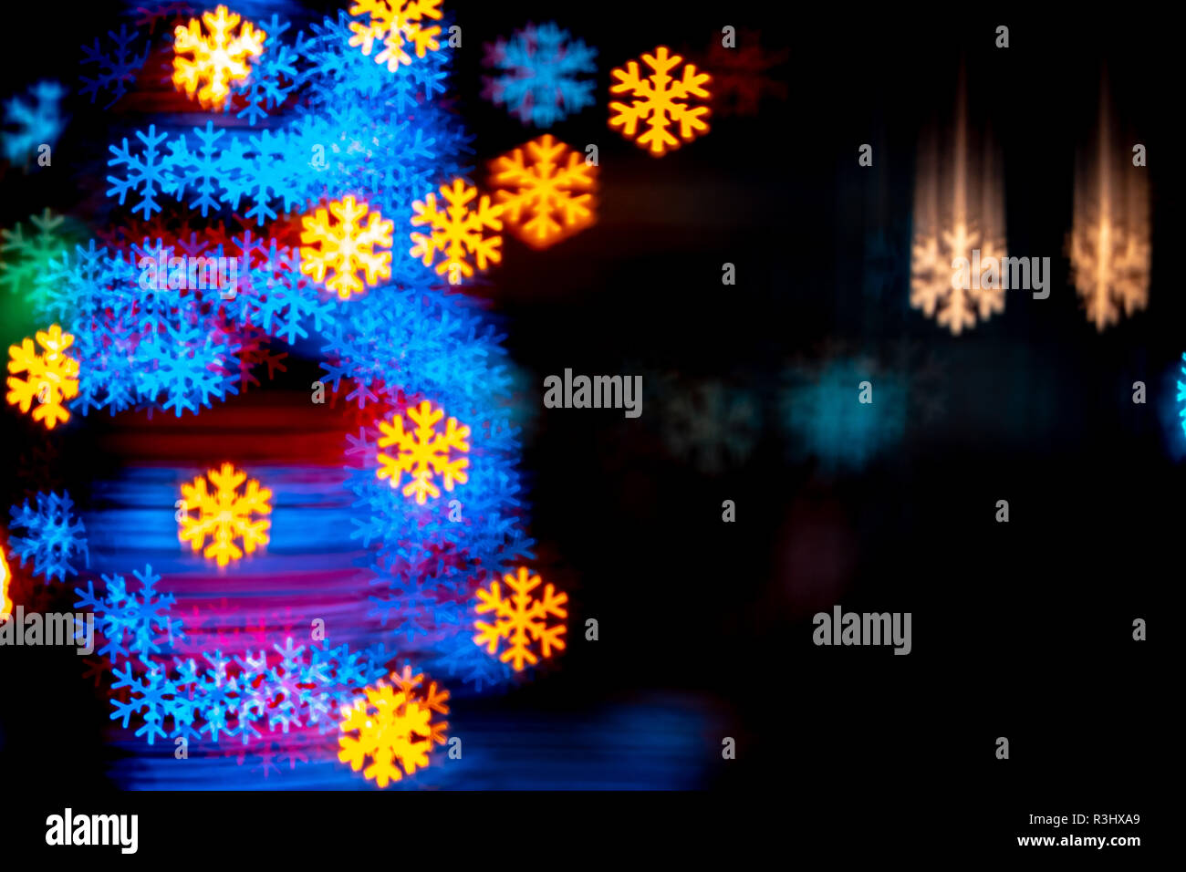Christmas background with bokeh lights Stock Photo - Alamy