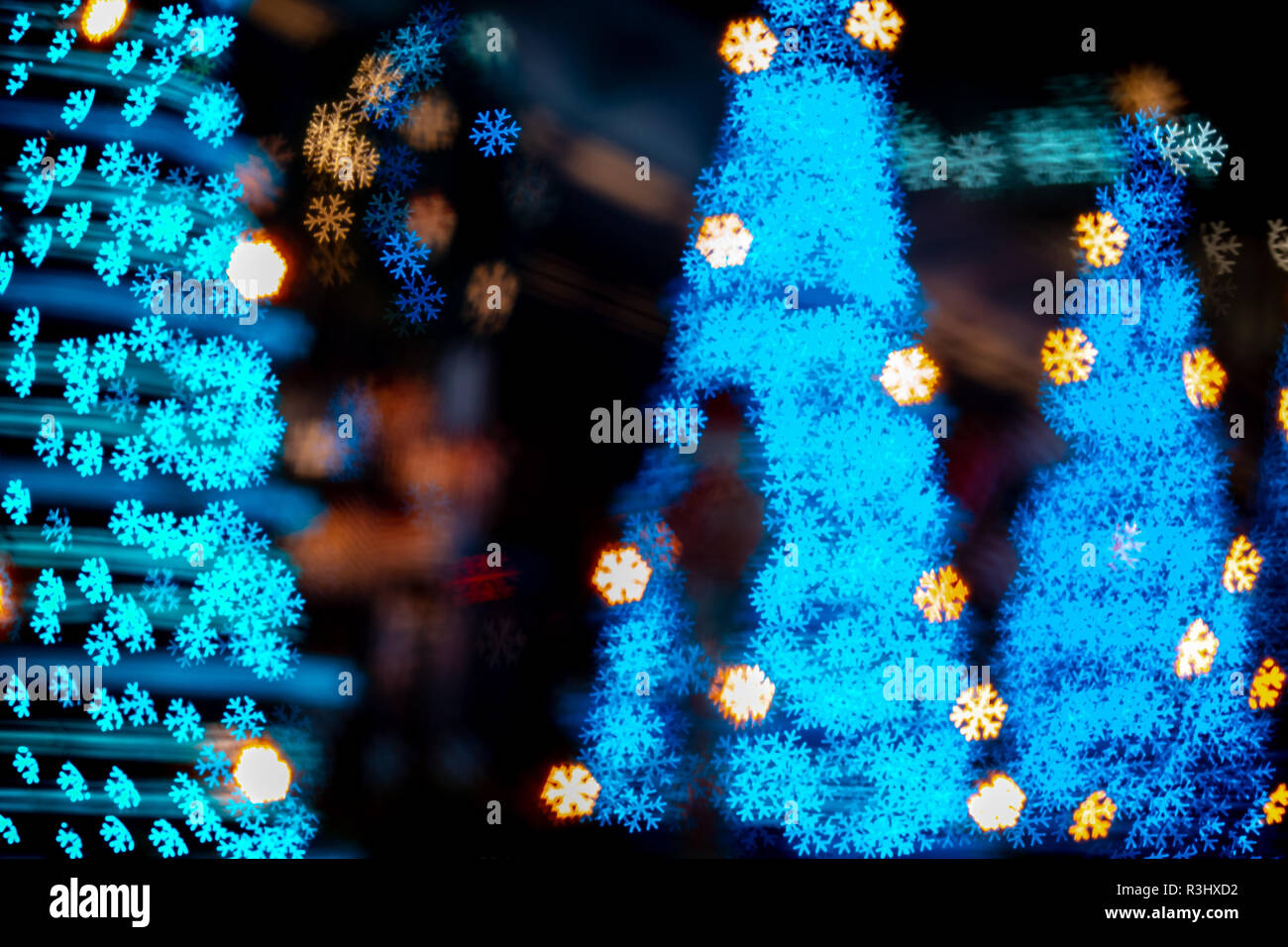 Christmas background with bokeh lights Stock Photo - Alamy