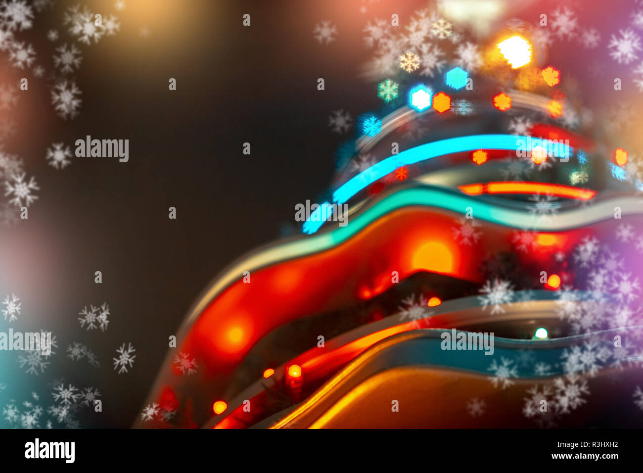 Christmas background with bokeh lights Stock Photo - Alamy