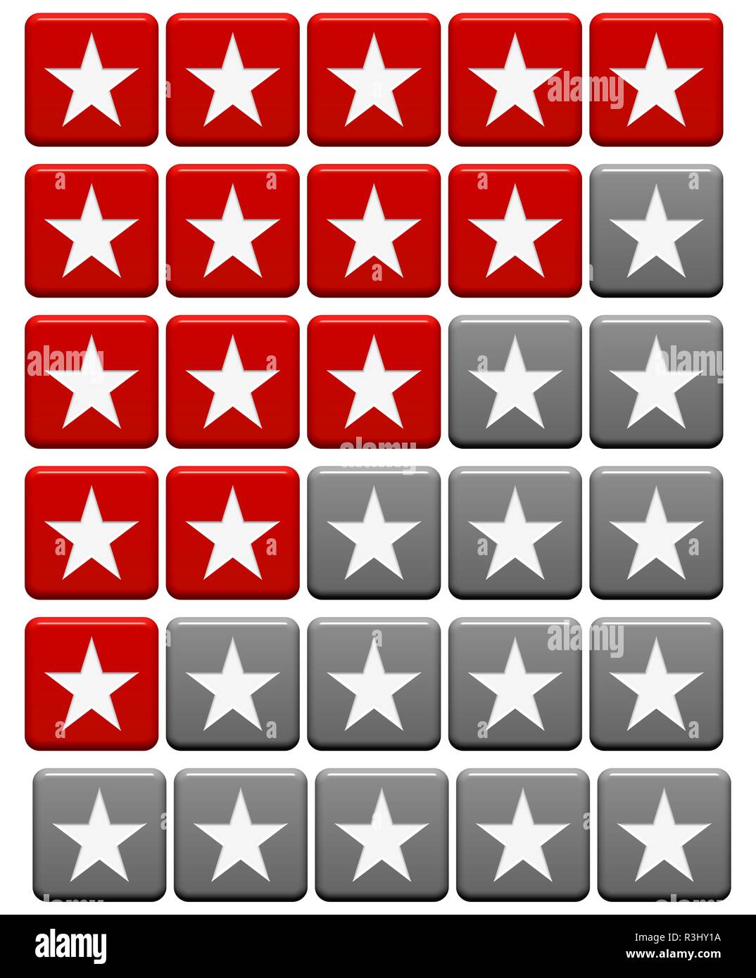 Red Rating Button Kundenbwertung hi-res stock photography and images - Alamy