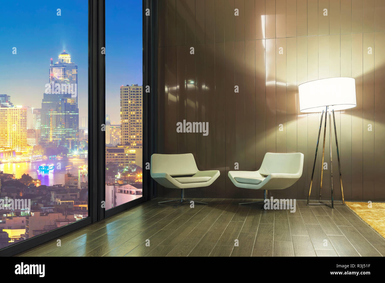 White Sofa And Lamp In Resting Room With City Night View Outside The Window Stock Photo Alamy White Sofa And Lamp In Resting Room With City Night View Outside The Window Stock Photo Alamy