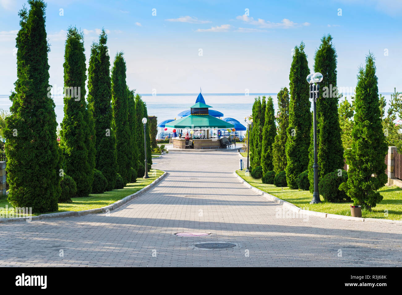 Karven resort beach, Issyk Kul lake, Kyrgyzstan Stock Photo Alamy