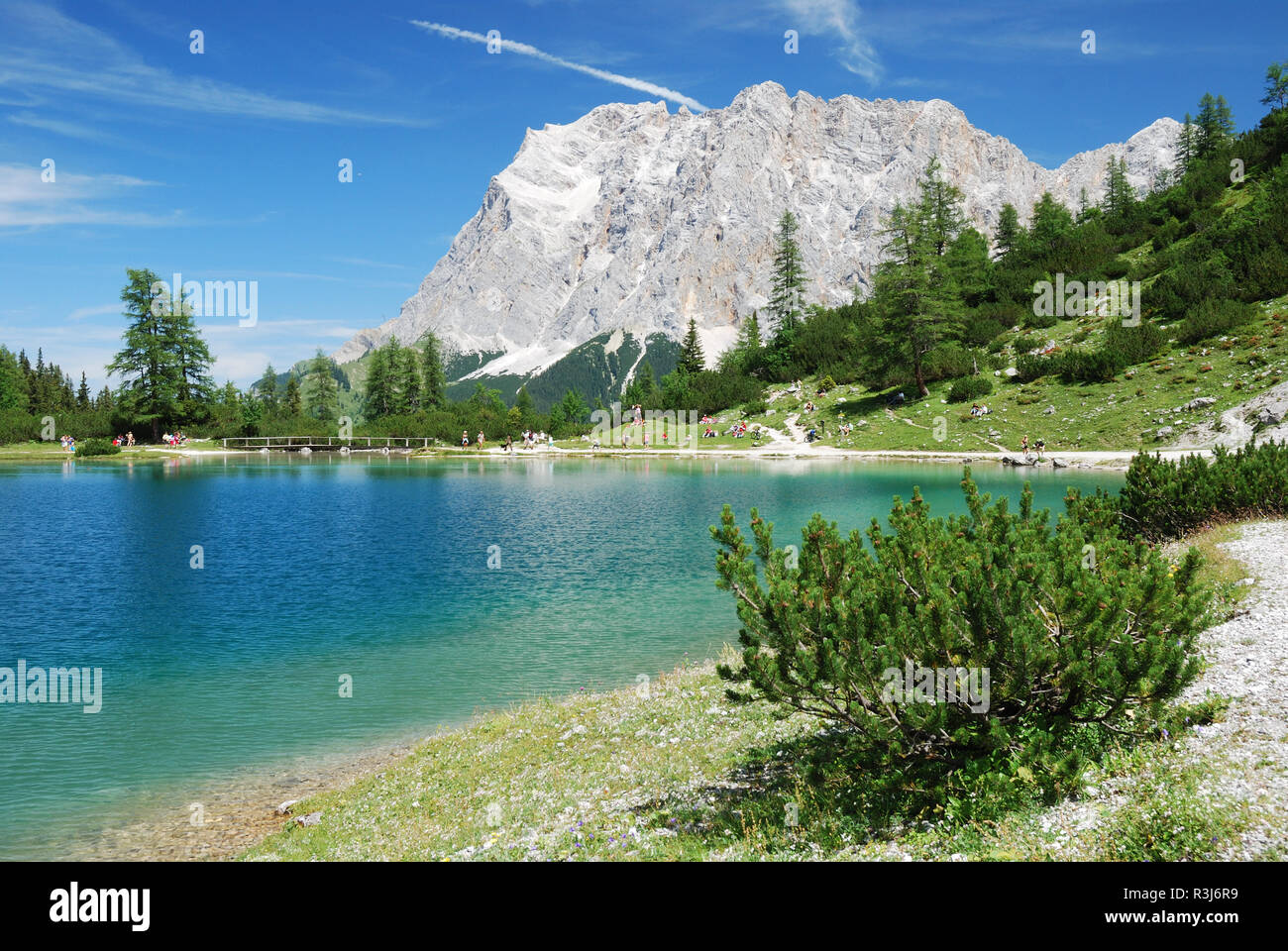 seebensee and zugspitze Stock Photo - Alamy